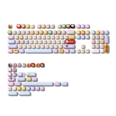 Keycap Akko set – Good Luck Charm (PBT Dye-subbed / MOG profile / 139 nút).