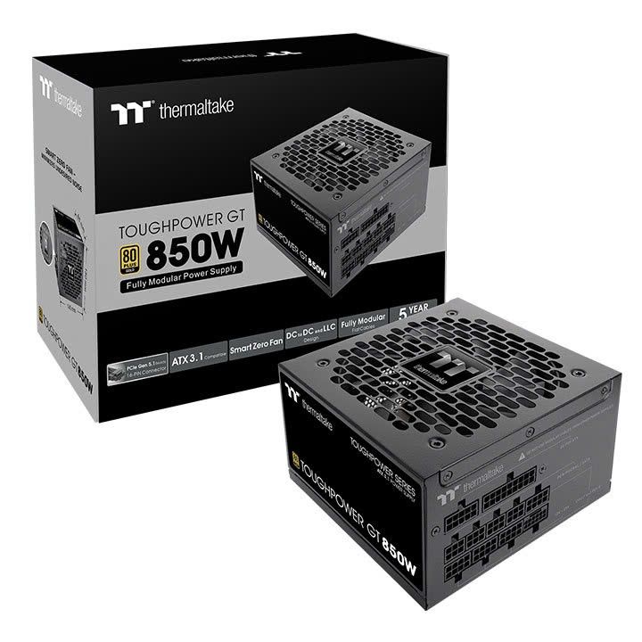 Nguồn Thermaltake Toughpower GT 850W Gold - Black | Full-Module, ATX3.1, PCIe 5.1