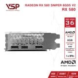  Card màn hình AMD Radeon RX 580 Unika Blizzard White | 8GB GDDR5, 2304 SP, 500W 