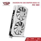  Card màn hình AMD Radeon RX 580 Unika Blizzard White | 8GB GDDR5, 2304 SP, 500W 