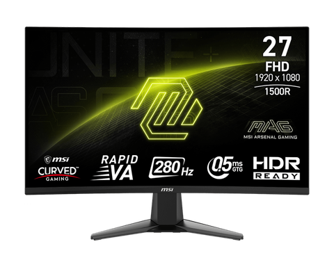 Màn hình gaming MSI MAG 276CXF | 27 inch, FHD, Rapid VA, 280Hz, 0.5ms, cong