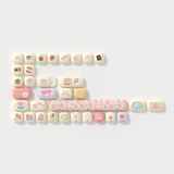  Keycap Akko set – Piggy Party Cute (PBT Dye-subbed / MOG profile / 139 nút). 