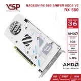  Card màn hình AMD Radeon RX 580 Unika Blizzard White | 8GB GDDR5, 2304 SP, 500W 