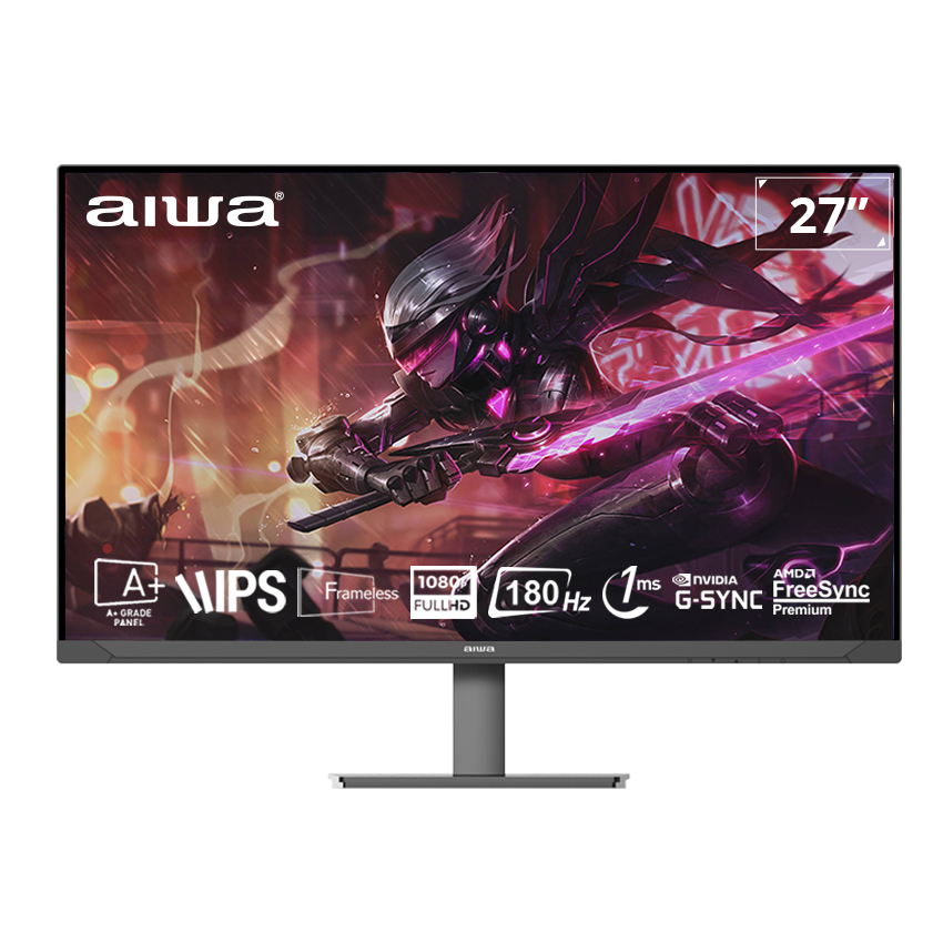 Màn hình Gaming AIWA MD2707-K | 27 inch, Full HD, IPS, 180Hz, 1ms