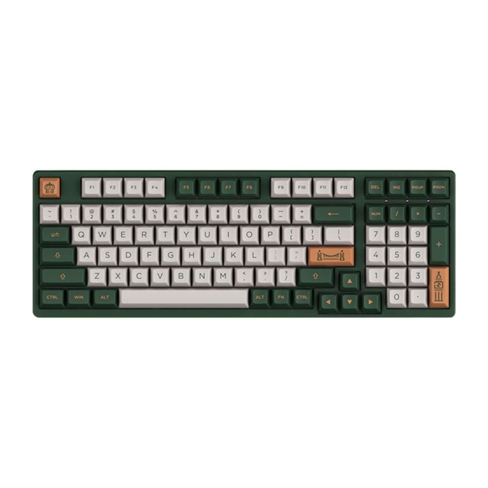Bàn phím cơ AKKO 3098 RF World Tour London | AKKO switch v3 - Cream Yellow Pro
