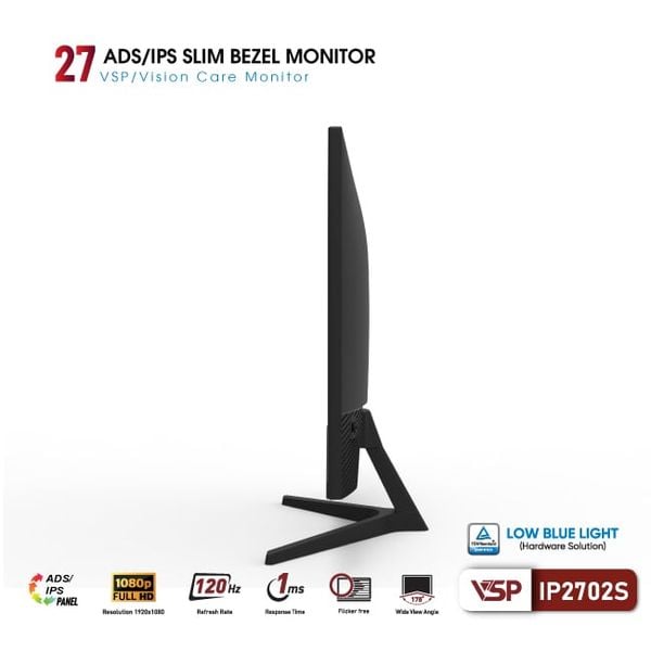  Màn hình Văn phòng VSP IP2702S | 27 inch, FHD, 120Hz, IPS 