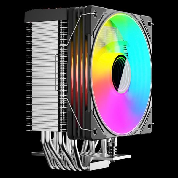  Tản nhiệt khí CoolMoon GT600 | ARGB Display, Đen 