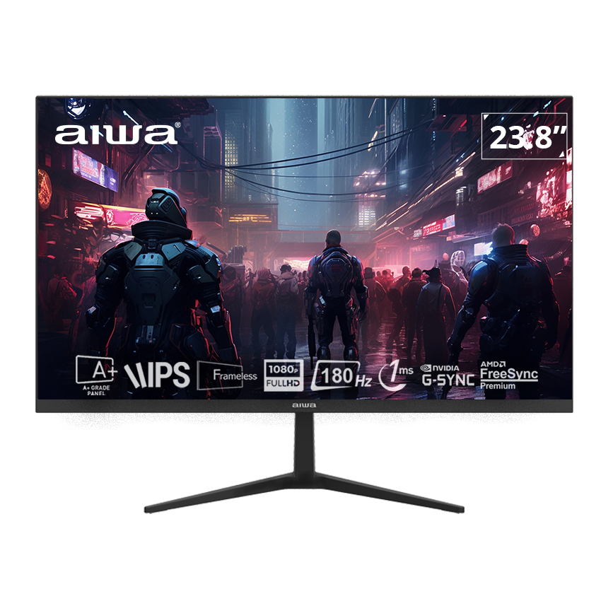 Màn hình Gaming AIWA MD2404-V | 23.8 inch, Full HD, IPS, 180Hz, 1ms