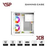  Thùng máy Case VSP X8 - Trắng | Hồ cá, không kèm fan 
