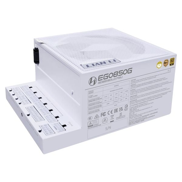  Nguồn máy tính LianLi EDGE 850W Gold (Không Kèm HUB) (EG850G WHITE EU) - Trắng | Full Modular, ATX 