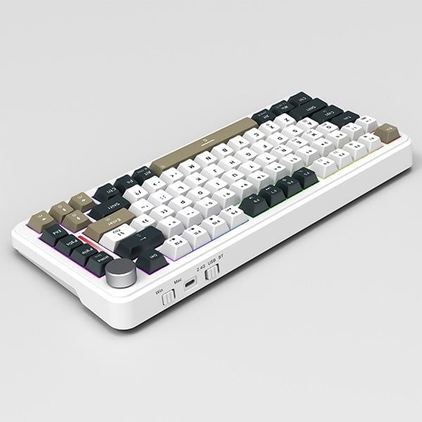  Bàn phím cơ gaming E-Dra EK375W | Wireless, TKL, Linear Switch, RGB, Trong suốt 