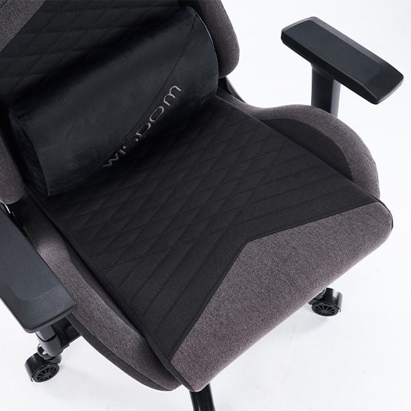  Ghế gaming E DRA WISDOM EGC231 Fabric | Đen xám, 120kg, Chân xoay, Lưng vải 