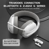  Tai nghe gaming Attack Shark L80 Ultra-Light Tri-Mode - White 