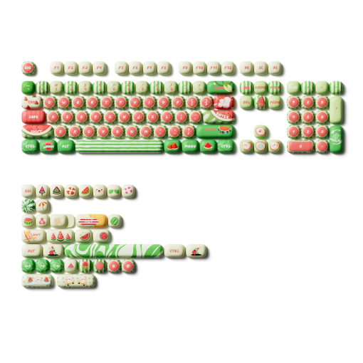 Akko Keycap Set - Watermelon | PBT Dye-subbed, MOG profile, 139 nút