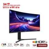  Màn hình ULTRAWIDE Gaming VSP VG3418QC | 34 inch, WQHD, VA, 180Hz, 1ms, Cong 