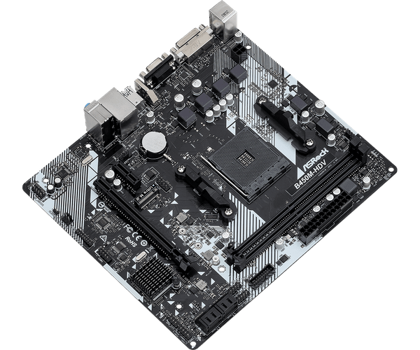  Mainboard ASRock B450M-HDV DDR4 | AM4, mATX, 2 khe RAM 