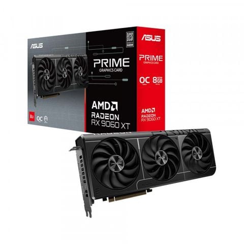 Card màn hình ASUS Prime Radeon RX 9060 XT 8GB GDDR6 OC Edition (PRIME-RX9060XT-O8G)