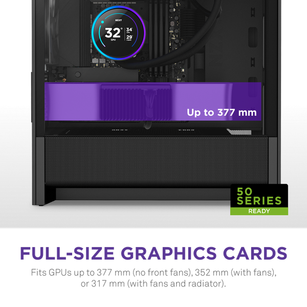  Thùng máy Case NZXT H3 Flow - Đen (CC-H31FB-01) 