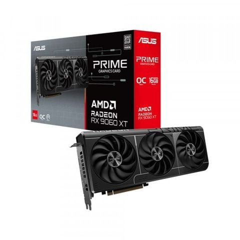 Card màn hình ASUS Prime Radeon RX 9060 XT 16GB GDDR6 OC Edition (PRIME-RX9060XT-O16G)