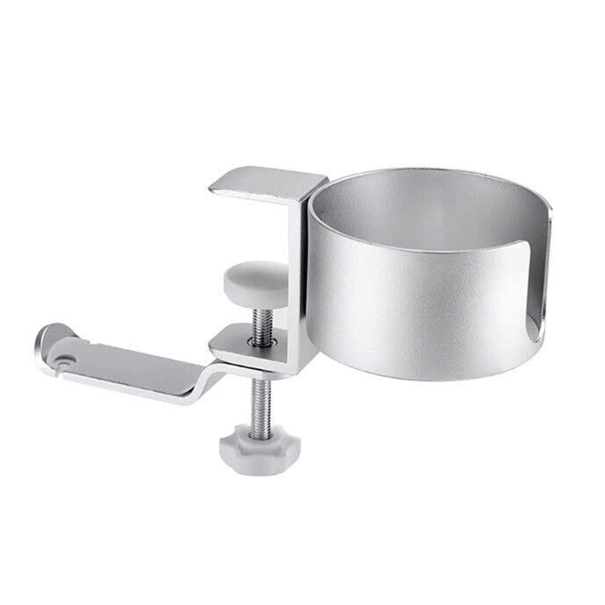 Giá đỡ cốc kẹp bàn Ergotek E525 - Bạc | Hợp kim nhôm, tích hợp móc treo