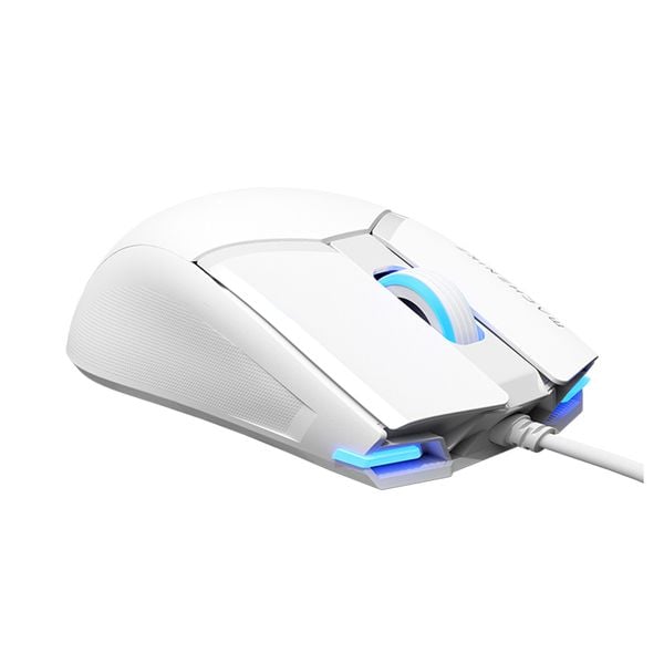  Chuột gaming Machenike M7 Pro | Có dây, 10000 DPI, 65g, RGB, Trắng 