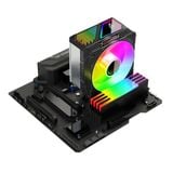  Tản nhiệt khí CPU CoolMoon GT600 ARGB - Black (Hiển thị nhiệt độ) 
