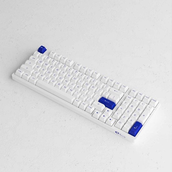  Bàn phím cơ Akko 3098B Multi modes Blue on White | Akko CS Switch - Jelly Pink 