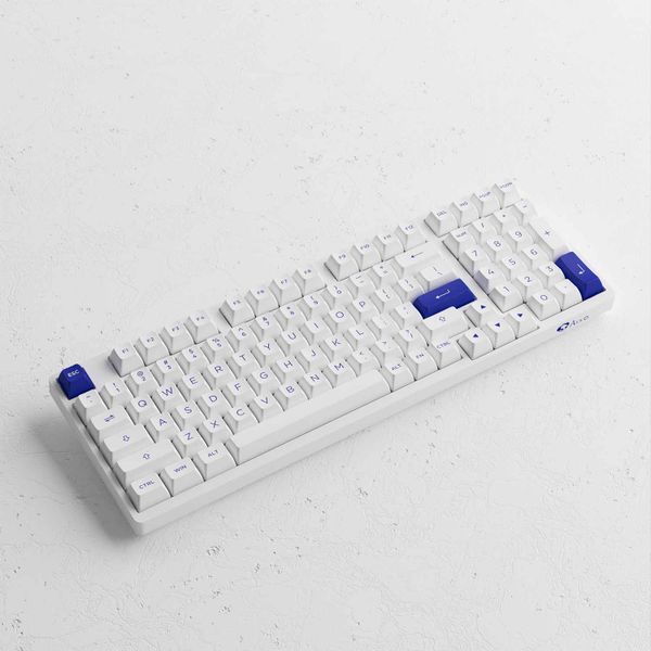  Bàn phím cơ Akko 3098B Multi modes Blue on White | Akko CS Switch - Jelly Pink 