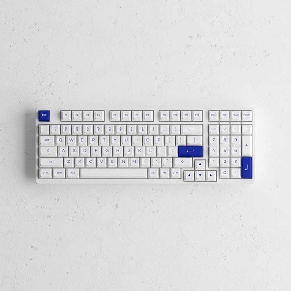  Bàn phím cơ Akko 3098B Multi modes Blue on White | Akko CS Switch - Jelly Pink 