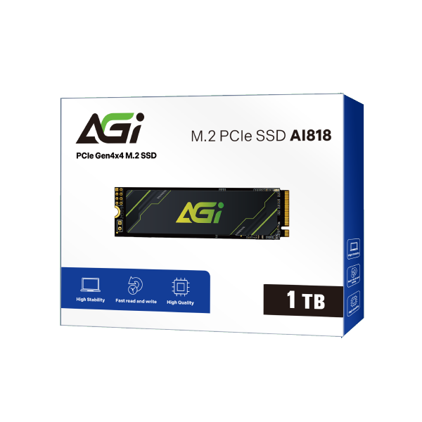  Ổ cứng SSD AGI AI818 1TB | PCIe Gen4 x4 NVMe, M.2 2280 (AGI1T0G43AI818) 