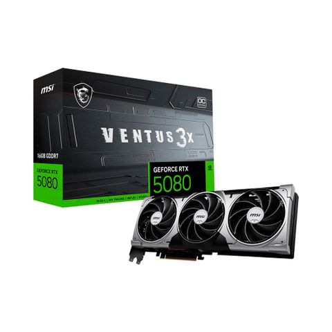 Card màn hình MSI GeForce RTX 5080 Ventus 3X OC 16GB GDDR7 PLUS