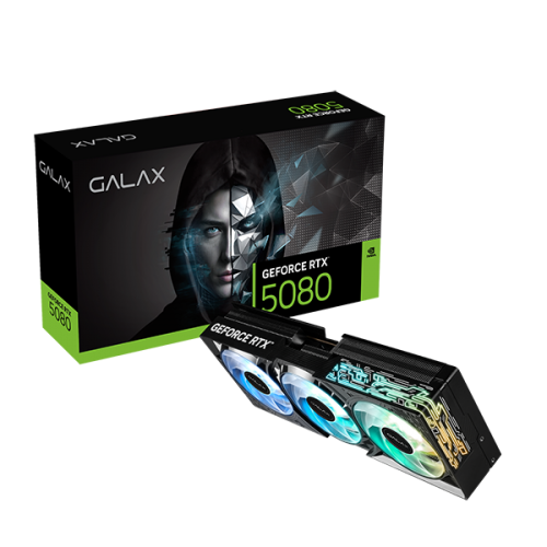  Card màn hình NVIDIA GeForce RTX 5080 GALAX 1-Click OC OC | 16GB GDDR7, 10752 CUDA, 850W 
