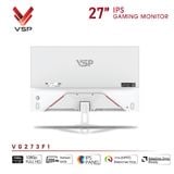  Màn hình Gaming VSP VG273F1 | 27 inch, Full HD, IPS, 200Hz, 1ms, Speaker, trắng 