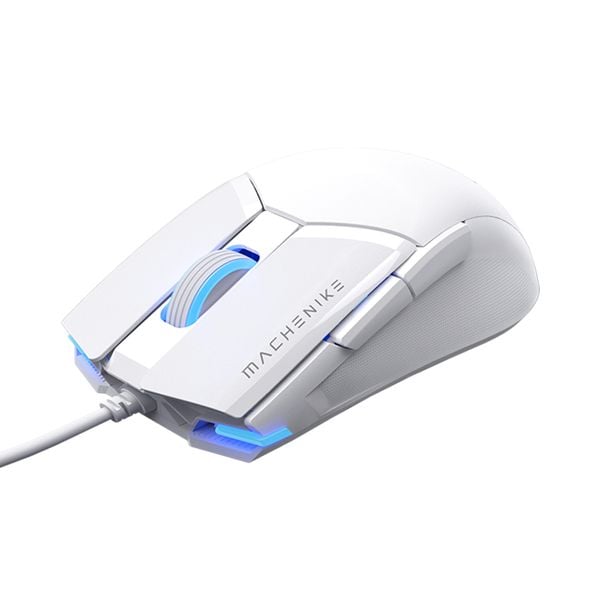  Chuột gaming Machenike M7 Pro | Có dây, 10000 DPI, 65g, RGB, Trắng 