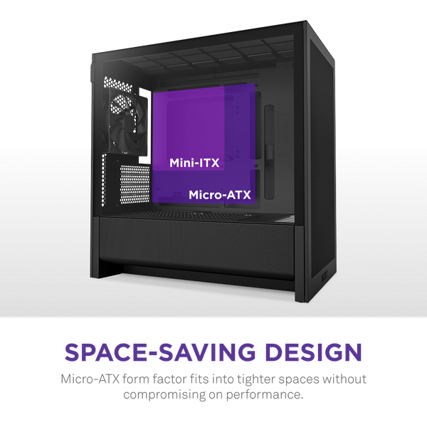  Thùng máy Case NZXT H3 Flow - Đen (CC-H31FB-01) 