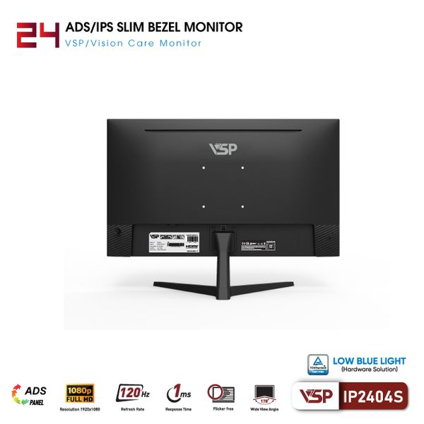  Màn hình Văn phòng VSP IP2404S | 24 inch, FHD, 120Hz, IPS 
