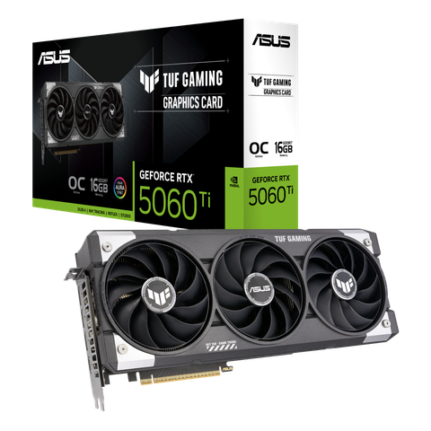 Card màn hình NVIDIA GeForce RTX 5060 Ti ASUS TUF Gaming OC | 16GB GDDR7, 4608 CUDA, 550W