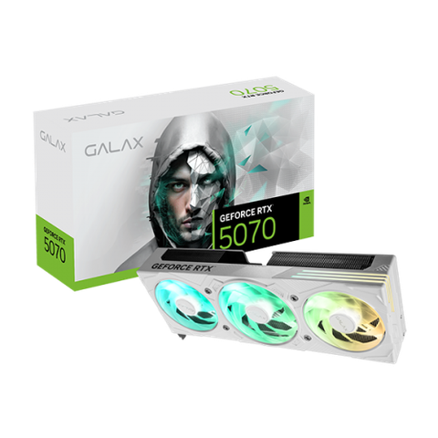 Card màn hình NVIDIA GeForce RTX 5070 GALAX EX Gamer 1-Click White OC | 12GB GDDR7, 6144 CUDA, 650W