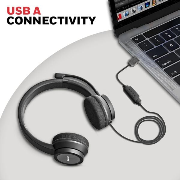  Tai nghe Honeywell Trueno U30 | Có dây, On-ear, Đen 