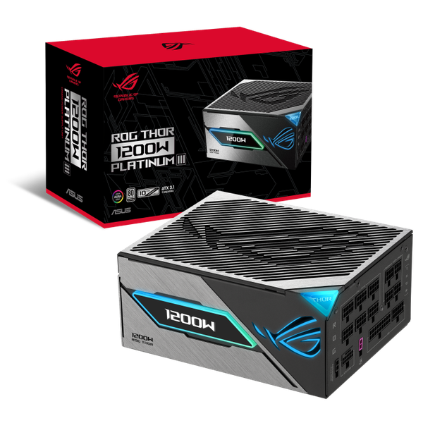  Nguồn máy tính Asus Rog Thor 1200 Platinum Gen III 1200W ATX3.1 | Full Modular, ATX 