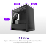 Thùng máy Case NZXT H3 Flow - Đen (CC-H31FB-01) 