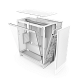  Thùng máy NZXT H7 Flow 2024 - White | kèm sẵn 3 fan F120Q (CM-H72FW-01) 