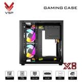  Thùng máy Case VSP X8 - Đen | Hồ cá, không kèm fan 