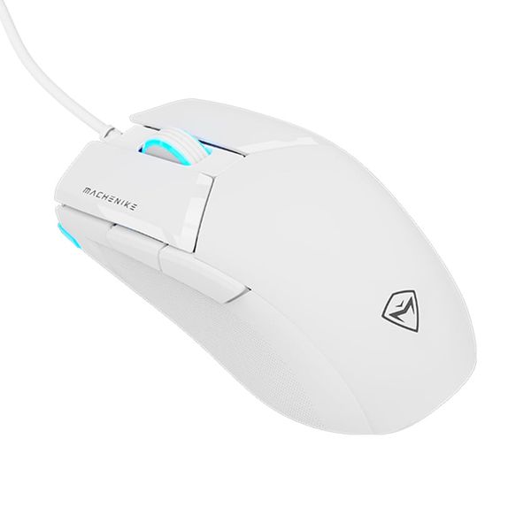  Chuột gaming Machenike M7 Pro | Có dây, 10000 DPI, 65g, RGB, Trắng 