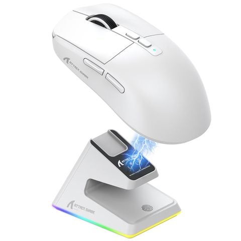 Chuột Gaming Attack Shark X6 - White | Wireless, 3 mode