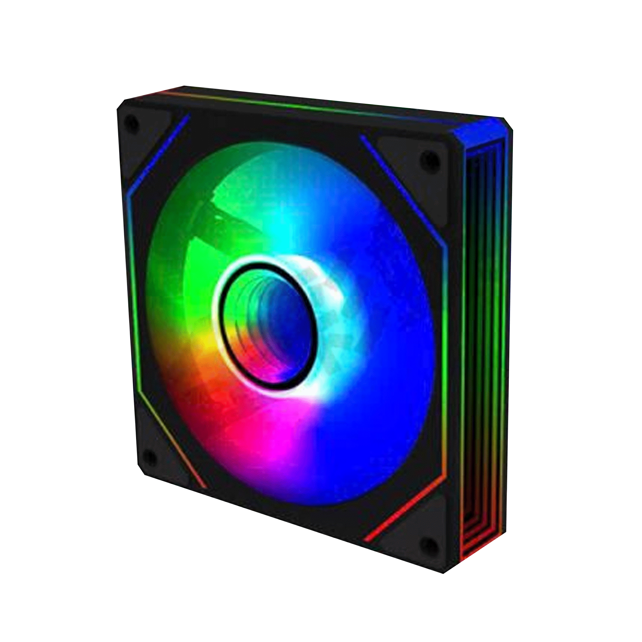 Fan Case Leopard S1 Auto RGB - Đen | Gió ngược, cắm nguồn trực tiếp
