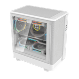  Thùng máy Case DarkFlash DB330M M-ATX | Mặt lưới, trắng 