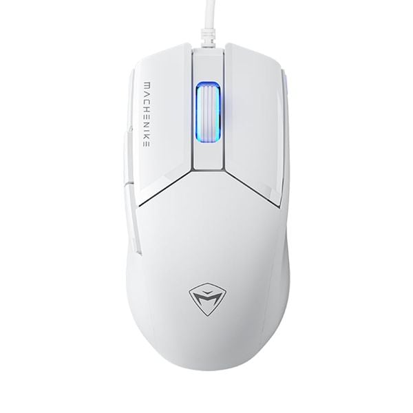  Chuột gaming Machenike M7 Pro | Có dây, 10000 DPI, 65g, RGB, Trắng 