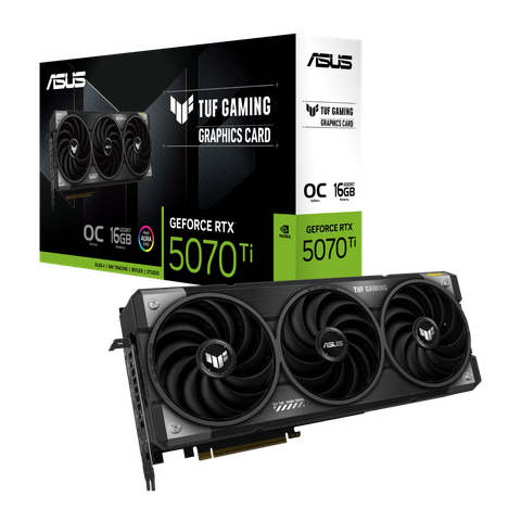 Card màn hình NVIDIA GeForce RTX 5070 Ti ASUS TUF Gaming OC | 16GB GDDR7, 8960 CUDA, 850W