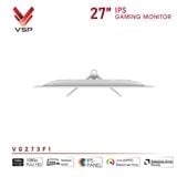  Màn hình Gaming VSP VG273F1 | 27 inch, Full HD, IPS, 200Hz, 1ms, Speaker, trắng 